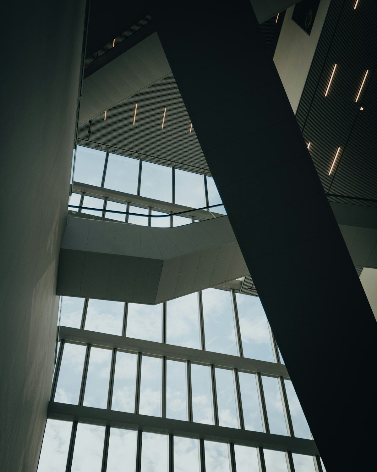 Modern architectural atrium
